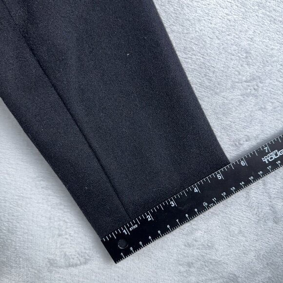 Giacca Gallery Wool Coat Button Down 3/4 Sleeves Womens Black Size Medium - Picture 9 of 11